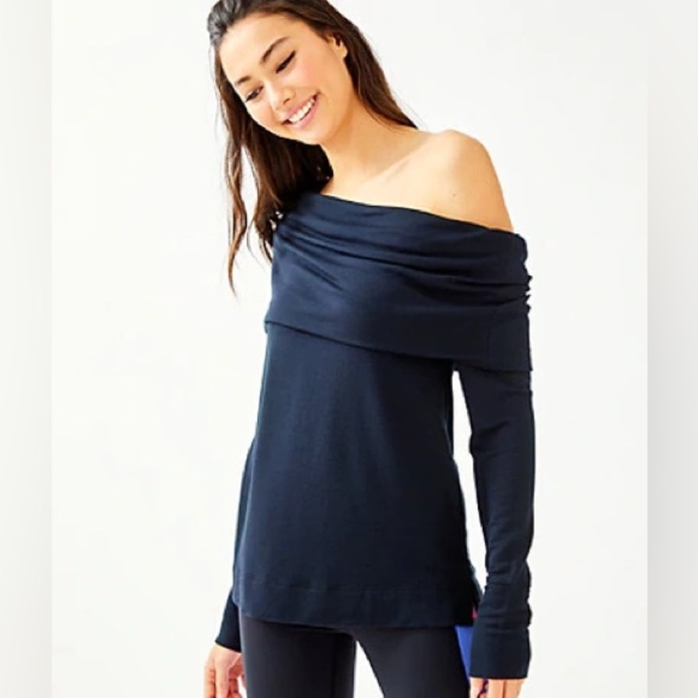 Lilly Pulitzer Belinda Pullover Onyx Black Size Medium